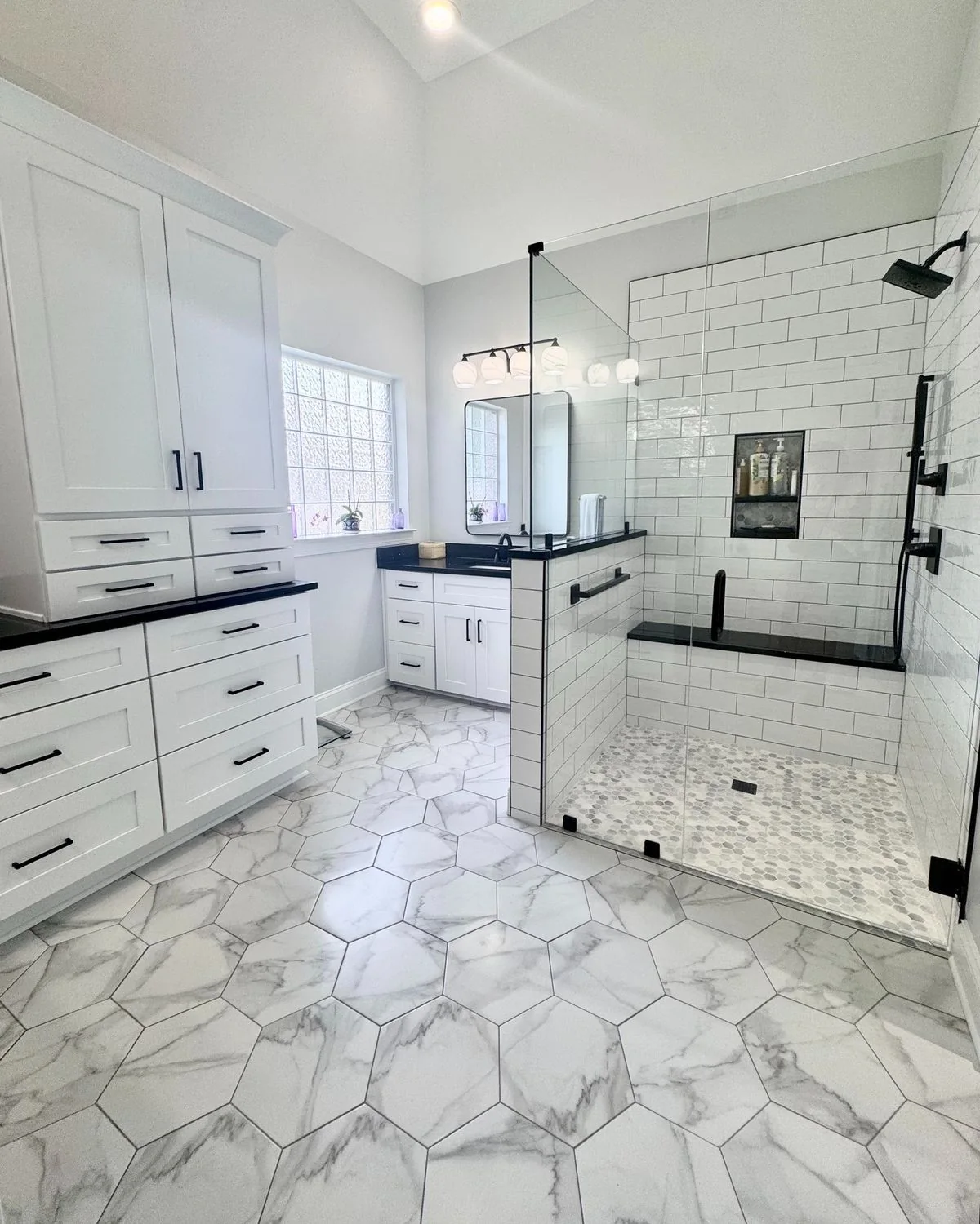 Double vanity bathroom remodel in Jacksonville