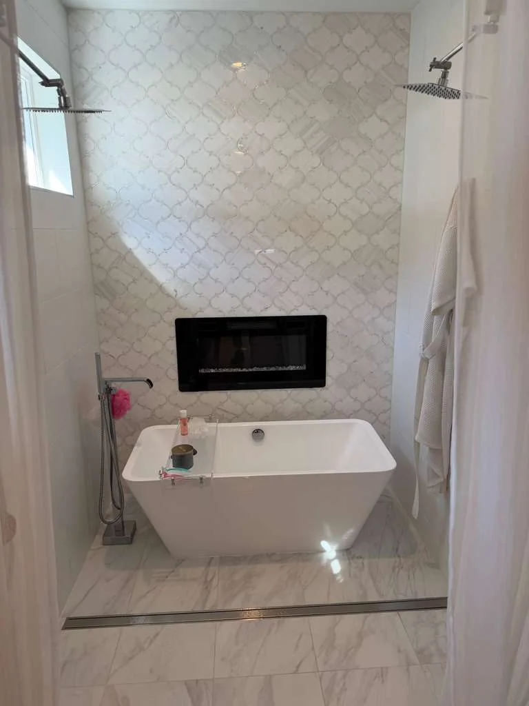 Hex bathroom tile in Jacksonville
